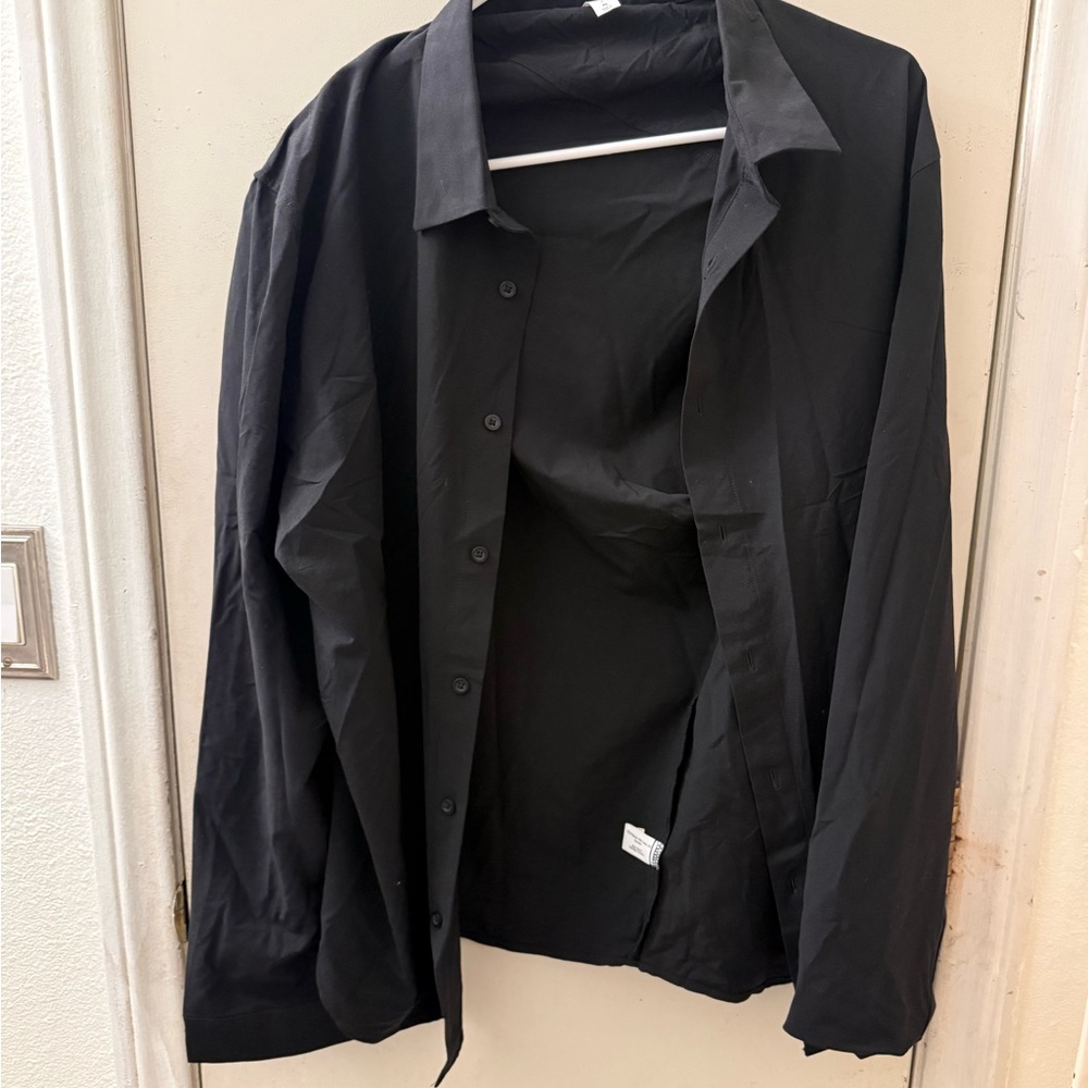 STYLUS Men's Black Shirt Jacket